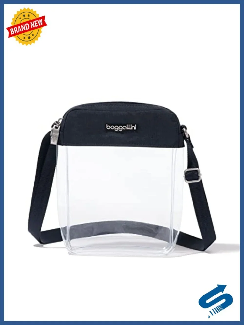 Clear PVC Crossbody Bag with Adjustable Strap